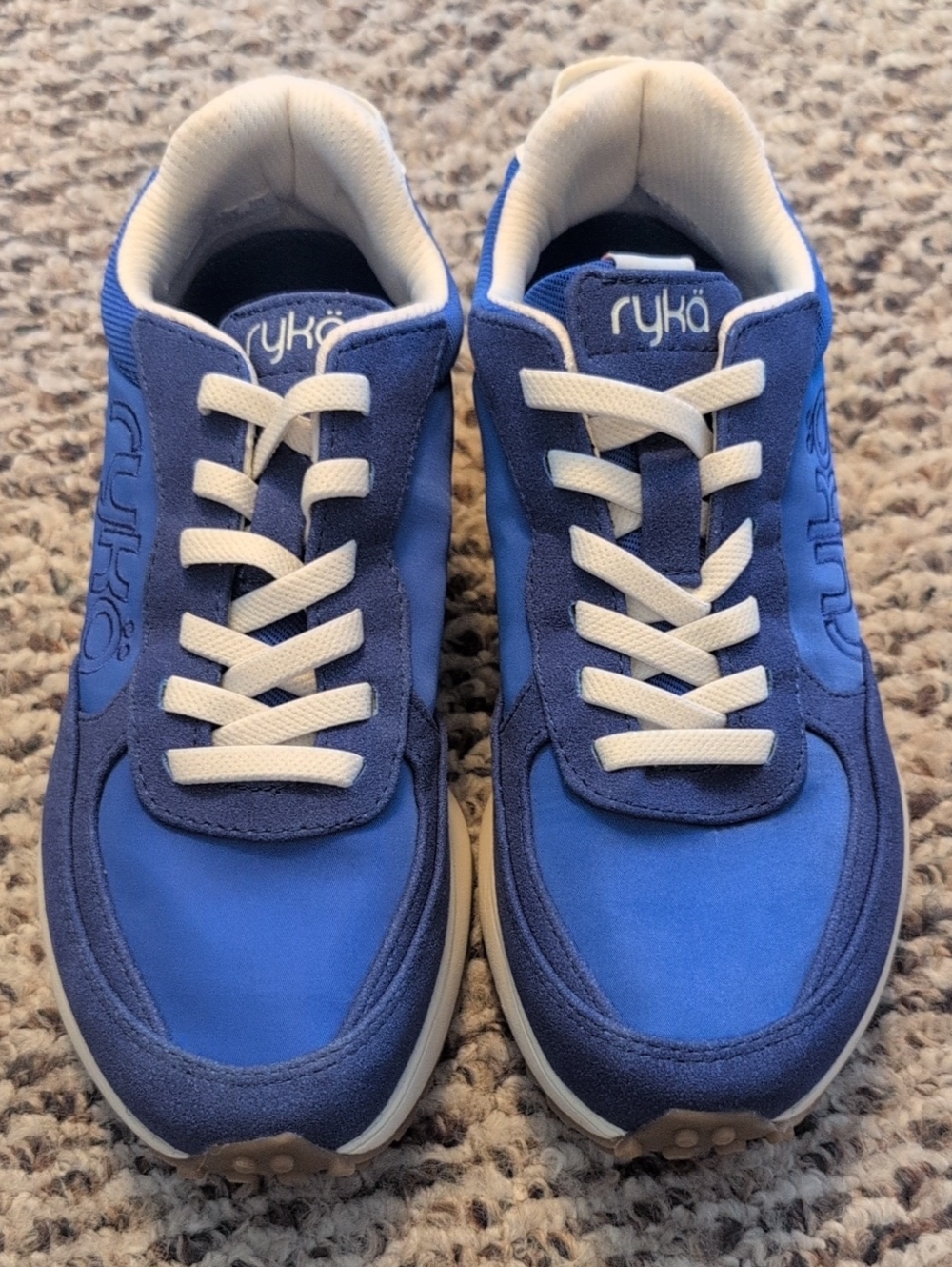 Brand New Ryka Royal Blue & Cream Lace-Up Sneakers